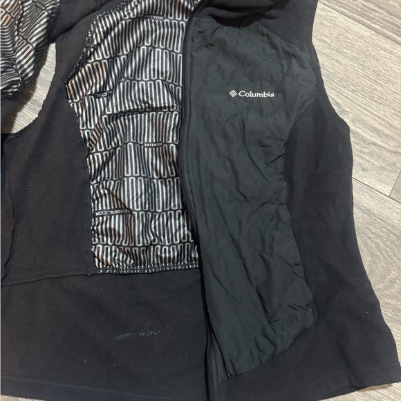 NWOT Columbia Thermal Coil Hooded Vest Women’s Medium Black Omni-Heat Full Zip - Picture 2 of 6